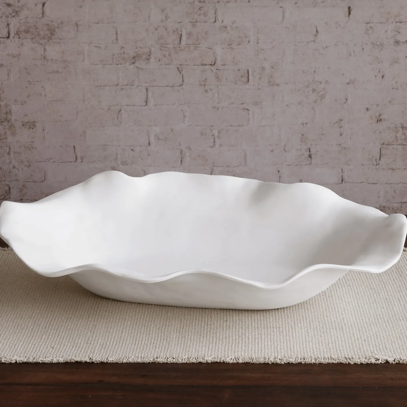 Best VIDA Nube Extra Large Oval Centerpiece (White) View All Vida|VIDA Nube