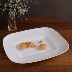 Best VIDA Nube Extra Large Rectangle Centerpiece (White) View All Vida|Centerpiece