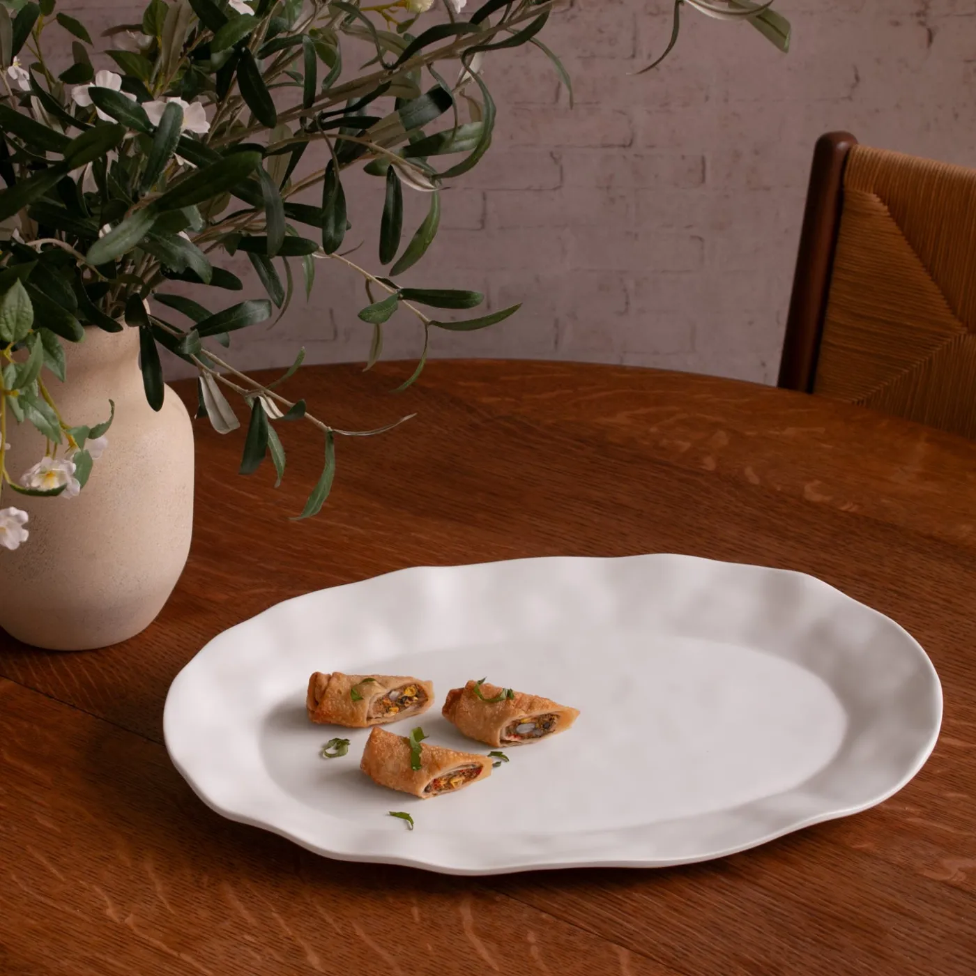 VIDA Nube Large Oval Tray (White) View All Vida|View All Vida