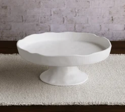 New VIDA Nube Round Pedestal Cake Plate (White) View All Vida|VIDA Nube