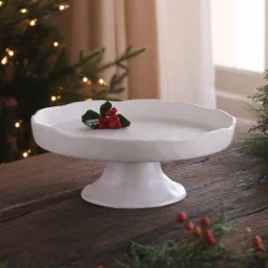 New VIDA Nube Round Pedestal Cake Plate (White) View All Vida|VIDA Nube