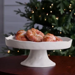 New VIDA Nube Round Pedestal Cake Plate (White) View All Vida|VIDA Nube