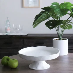 New VIDA Nube Round Pedestal Cake Plate (White) View All Vida|VIDA Nube