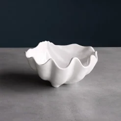 Sale VIDA Ocean Shell Small Bowl (White) View All Ocean|View All Vida
