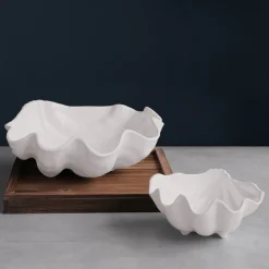 Sale VIDA Ocean Shell Small Bowl (White) View All Ocean|View All Vida