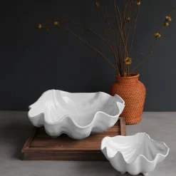 Sale VIDA Ocean Shell Small Bowl (White) View All Ocean|View All Vida