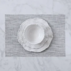 VIDA Rectangular Woven Placemats Set of 4 (Grey) View All Vida|Placemats