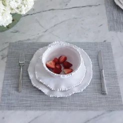 VIDA Rectangular Woven Placemats Set of 4 (Grey) View All Vida|Placemats