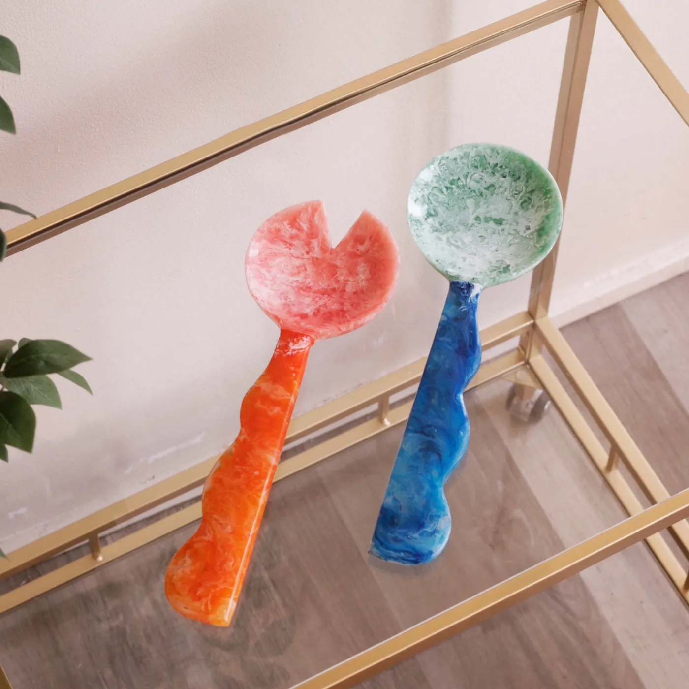 Outlet VIDA Resin Salad Servers (Orange and Blue) View All Vida|Salad Servers + Utensils