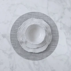 Online VIDA Round Woven Placemats Set of 4 (Grey) View All Vida|Placemats