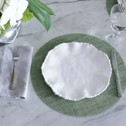 Outlet VIDA Round Woven Placemats Set of 4 (Green) View All Vida|Placemats