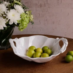 New VIDA Sasha Round Large Bowl with Handles White View All Vida|VIDA Sasha