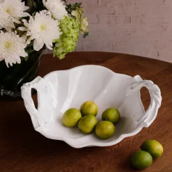 New VIDA Sasha Round Large Bowl with Handles White View All Vida|VIDA Sasha