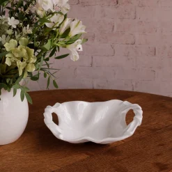 New VIDA Sasha Small Bowl with Handles White View All Vida|VIDA Sasha