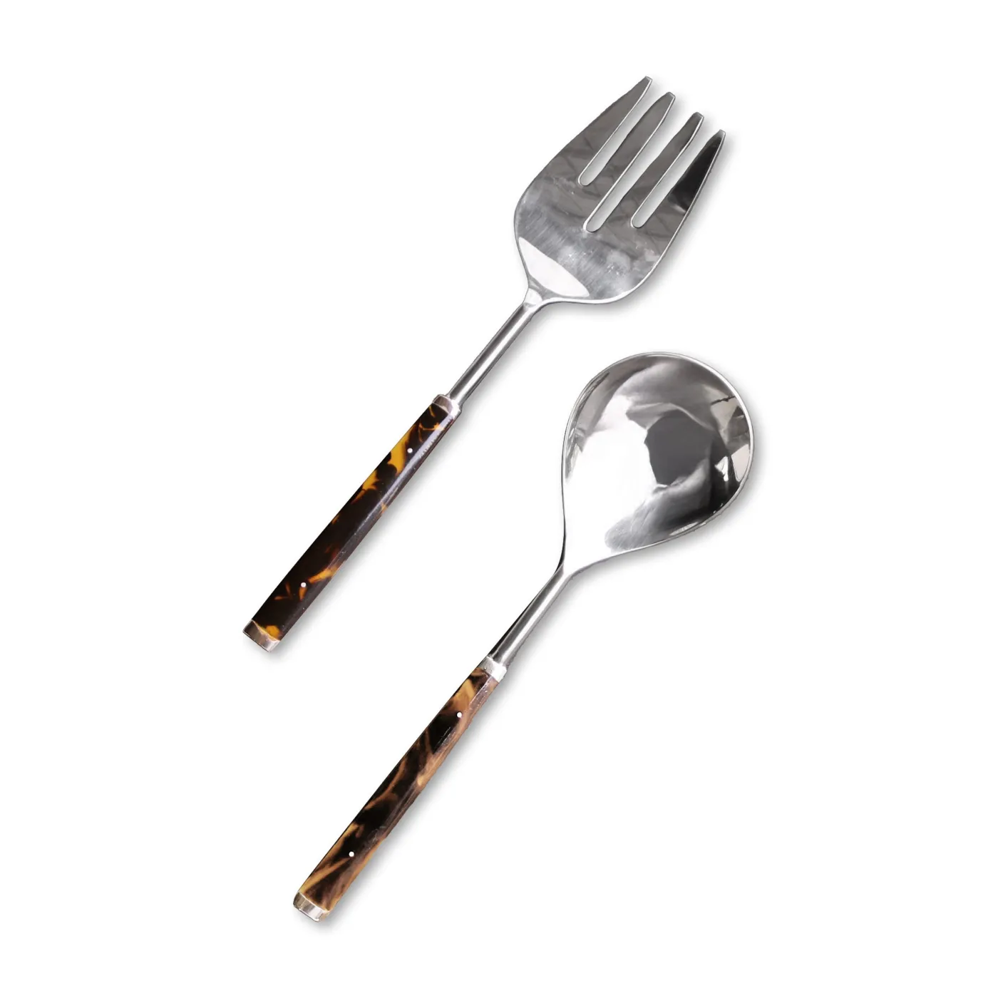 Best VIDA Tortoise and Stainless Salad Servers View All Vida|Salad Servers + Utensils