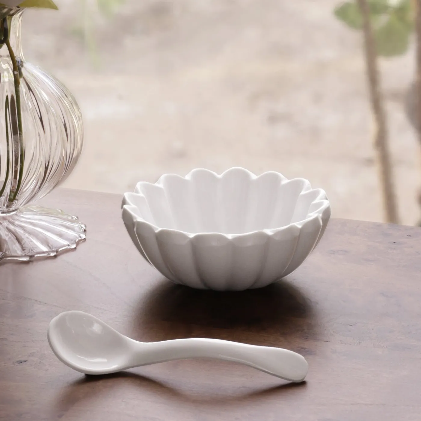 Clearance VIDA Vienna Mini Bowl with Spoon White View All Vida|VIDA Vienna