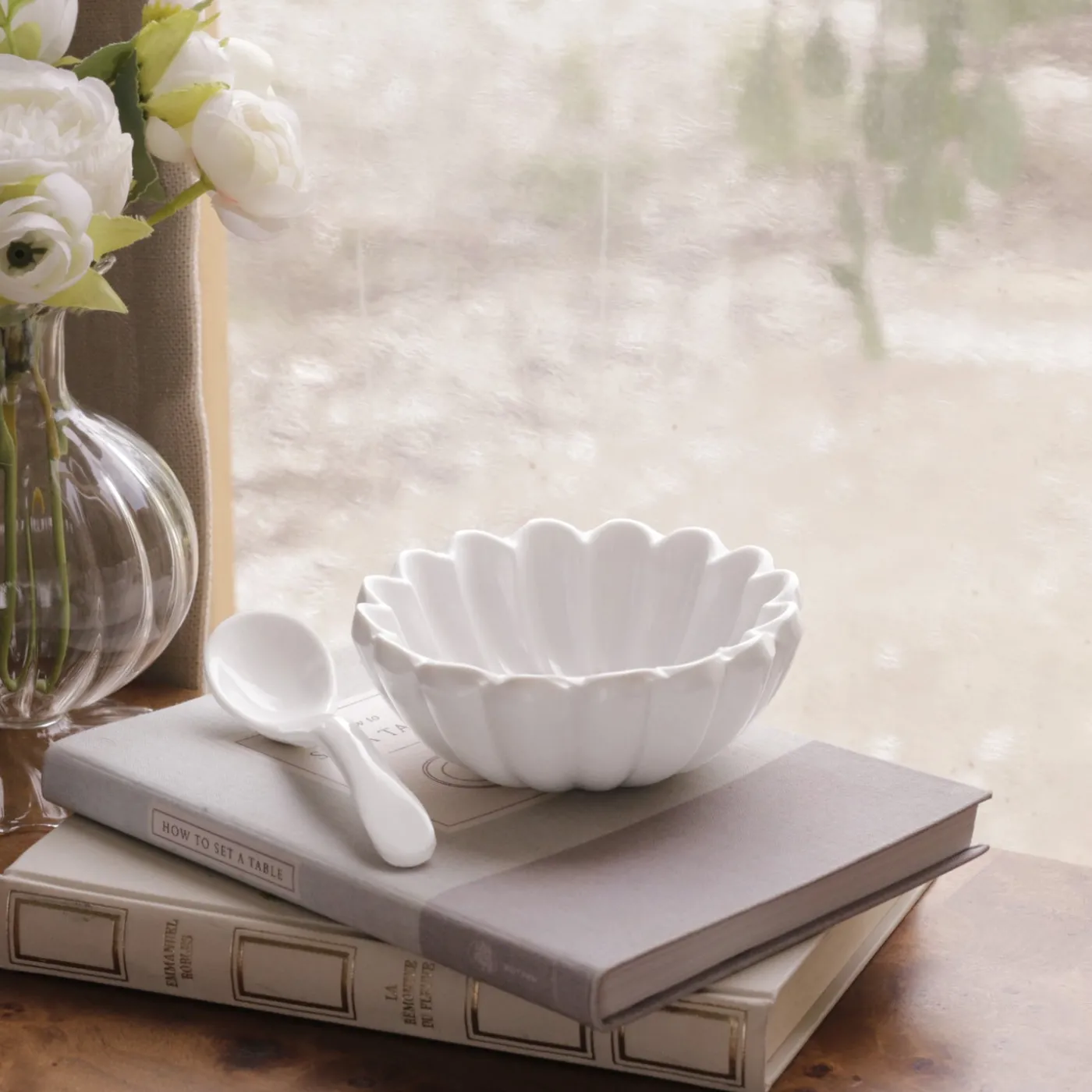 Clearance VIDA Vienna Mini Bowl with Spoon White View All Vida|VIDA Vienna