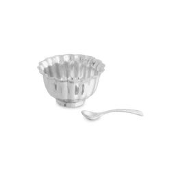 Online VINTAGE Fluted Mini Bowl with Spoon A Touch Of Vintage|Bowls